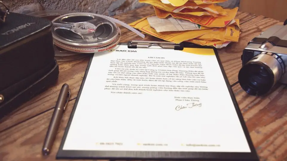Signed paperwork on a clipboard